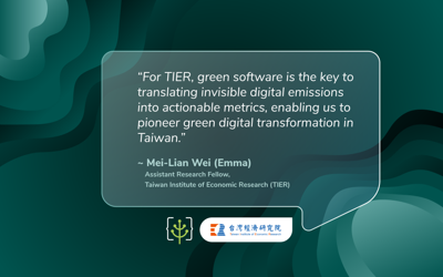 Turning Digital Emissions into Actionable Metrics—Meet Mei-Lian Wei of Taiwan Institute of Economic Research (TIER)